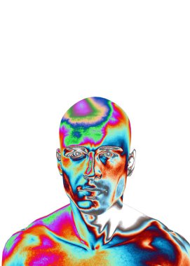 3d rendering of human head