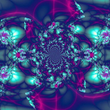 Soyut fraktal arkaplan. Yaratıcı tasarım için güzel illüstrasyon 