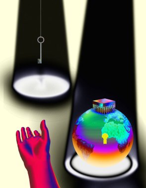 soyut renkli arkaplan, dünya konsepti 