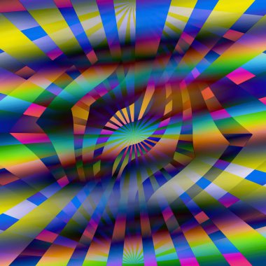 Yıldız patlaması ile renkli soyut arkaplan