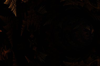 Ağaç desenli soyut bir tünel. 3d oluşturma.