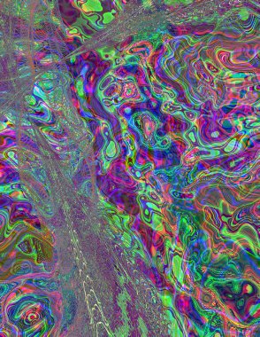 Soyut dijital dalgalar. Modern sanat.