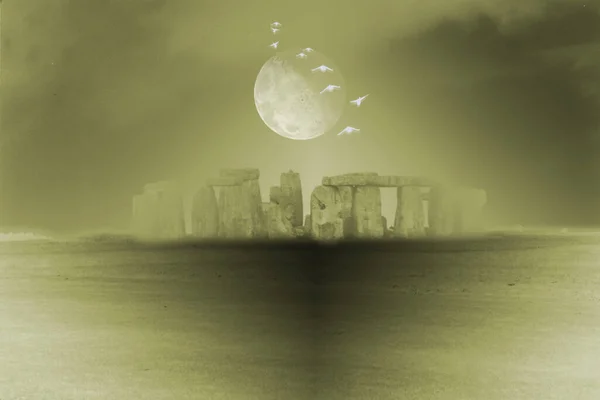 Colorido Ilustración Stonehenge — Foto de Stock