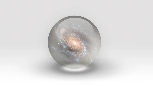 Galaxy Bubble Rendering — Stock Photo, Image