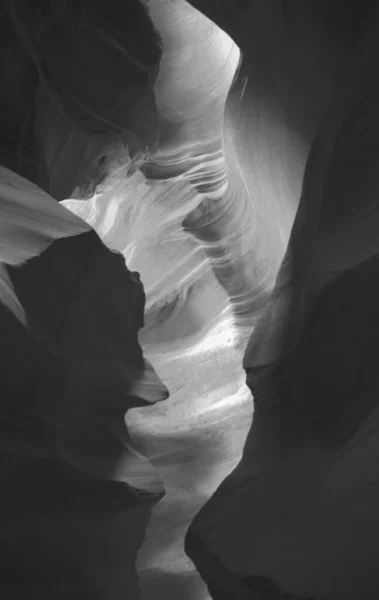 Εικόνα Τοπίου Της Αντιλόπης Φαράγγι Μαύρο Και Άσπρο Όμορφη Φύση — Φωτογραφία Αρχείου
