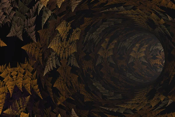 Абстрактный Туннель Древесными Узорами Стенах — стоковое фото