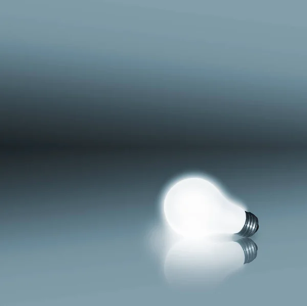 Лампочка Абстрактному Барвистому Фоні — стокове фото