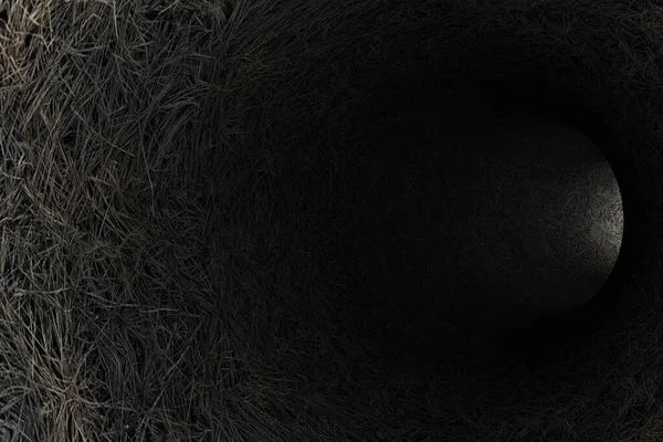 抽象的な干し草トンネル 3Dレンダリング — ストック写真