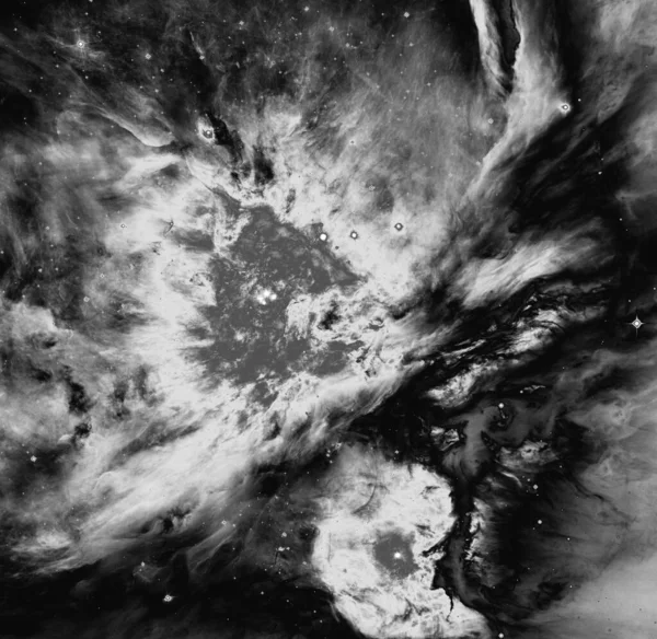 Abstract Fractal Background Black White — Fotografia de Stock