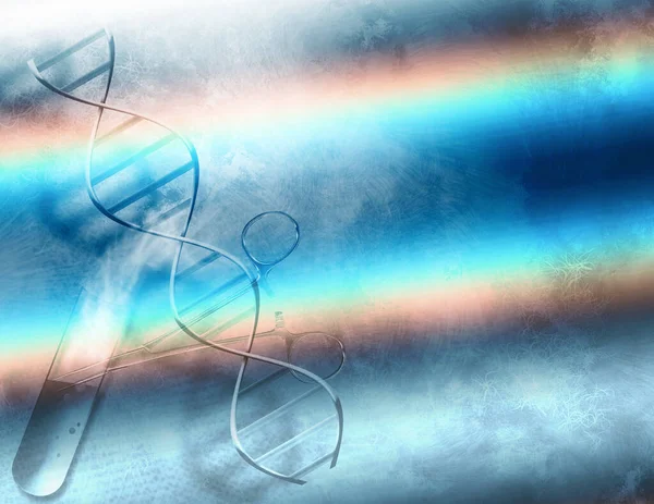 Dna Abstract Colorful Background View — Fotografia de Stock