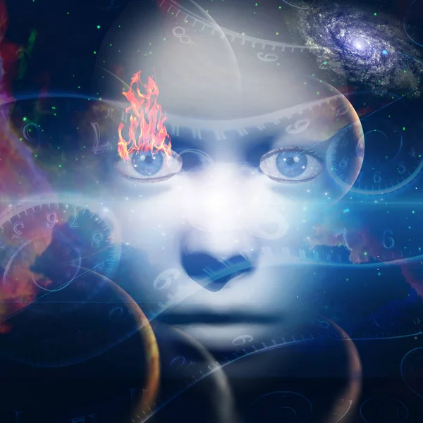 Siyah gökkuşaklı maske