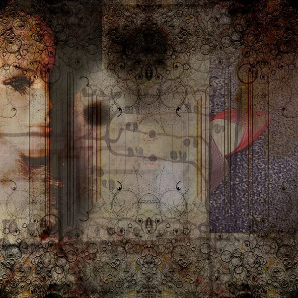 Soyut fraktal arkaplan. bilgisayar dijital çizimi.