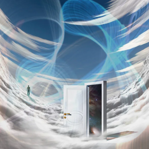 Abstract Surrealistic Space Illustration — Stockfoto