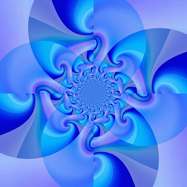 Beautiful design blue colored pattern, fractal illustration, abstract background