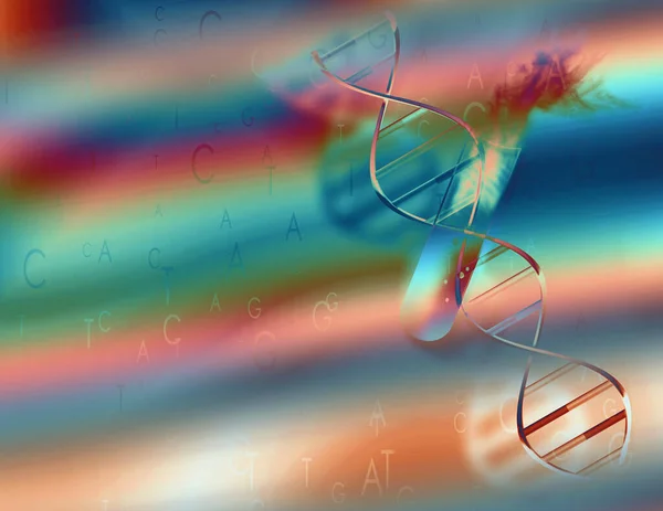 Dna Abstract Colorful Background View — Stock Photo, Image