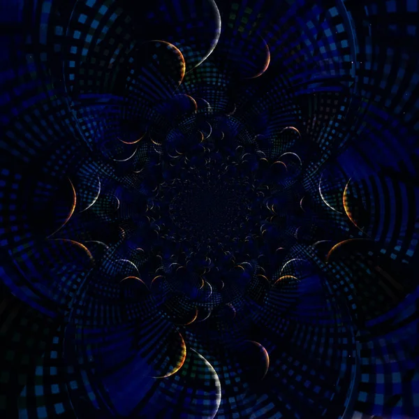 Abstract Fractal Background Computer Generated Illustration — 图库照片