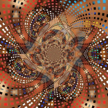 dijital soyut fraktal arkaplan