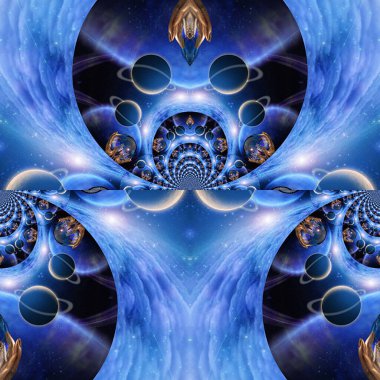 Soyut Boyama Arkaplanı. 3B illüstrasyon