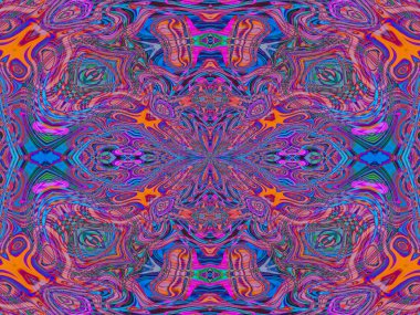 Soyut kaleydoskopik desen. Kusursuz arkaplan.