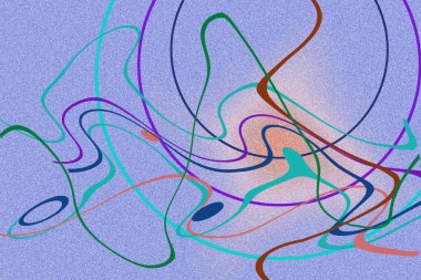 Modern dijital soyut resim. 3d görüntüleme.