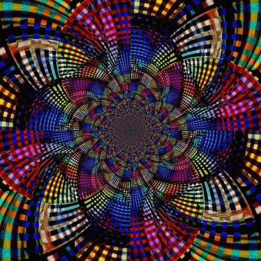 fantasy colorful fractal pattern. beautiful kaleidoscope illustration 
