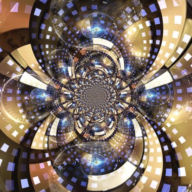 Sanatsal tasarımı olan soyut fraktal arkaplan