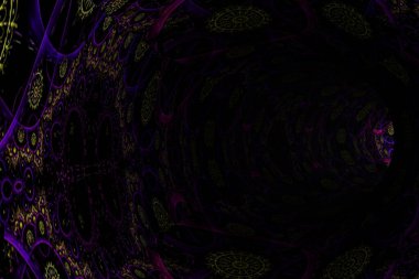 Soyut süs tüneli. 3d oluşturma.