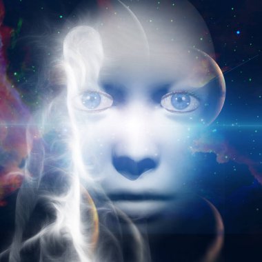 Siyah gökkuşaklı maske