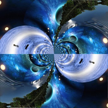 dijital soyut fraktal arkaplan