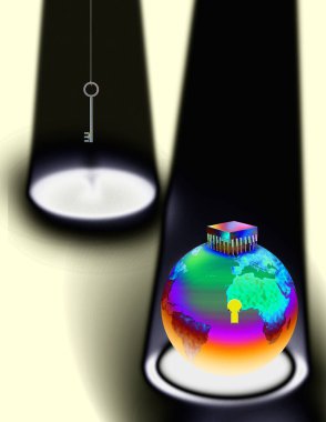 soyut renkli arkaplan, dünya konsepti 