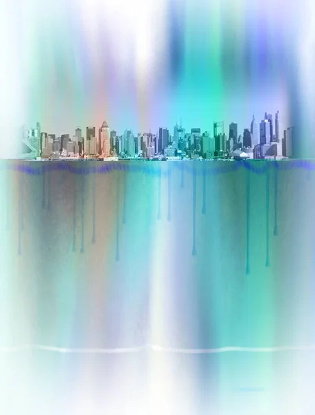 Abstract Background Skyscrapers City — 스톡 사진