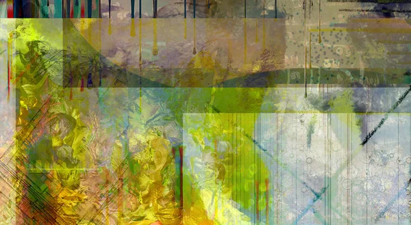 Abstrakte Malerei Komposition Für Hintergrund — Stockfoto