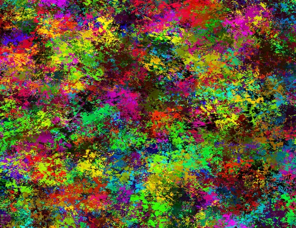 Pintura Colorida Abstrata Óleo Sobre Tela — Fotografia de Stock