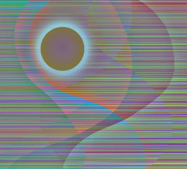 Pôr Sol Abstrato Nascer Sol Renderização — Fotografia de Stock