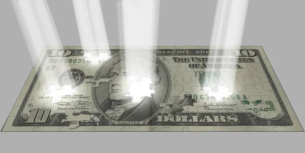 Close Dollar Banknotes — Stockfoto