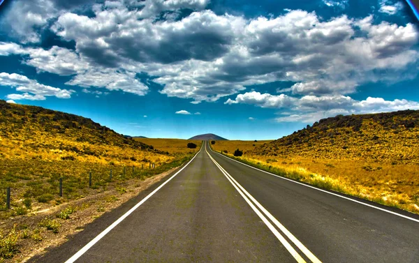 Endless Highway Peaceful Rural Scene — Stock Photo, Image