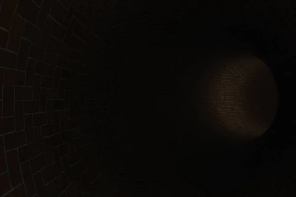 Абстрактный Кирпичный Туннель Рендеринг — стоковое фото