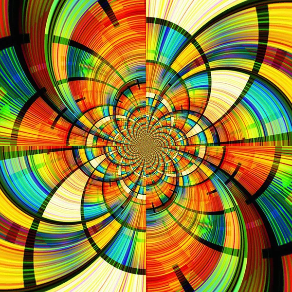 Fondo Fractal Colorido Abstracto Para Diseño Creativo —  Fotos de Stock