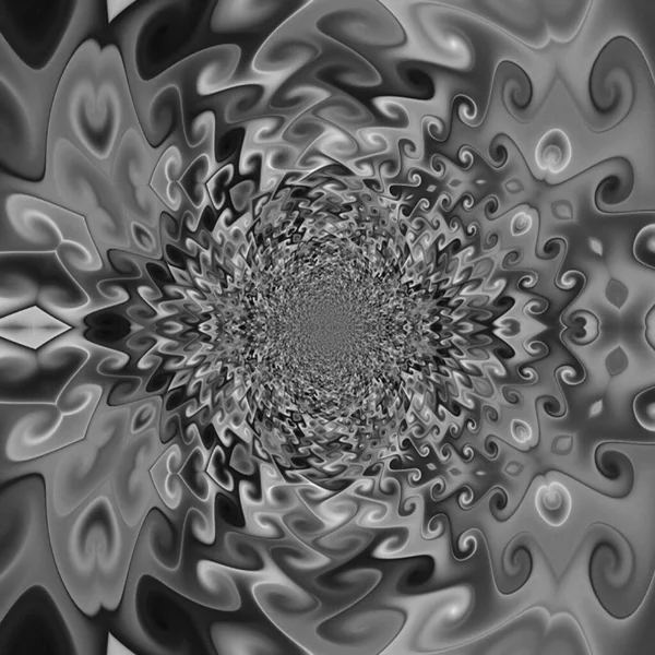 Abstract Fractal Background Radial Shapes — 图库照片