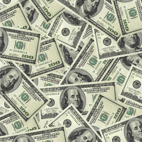 One Hundred Dollar Bill Stacks — Stock Photo, Image