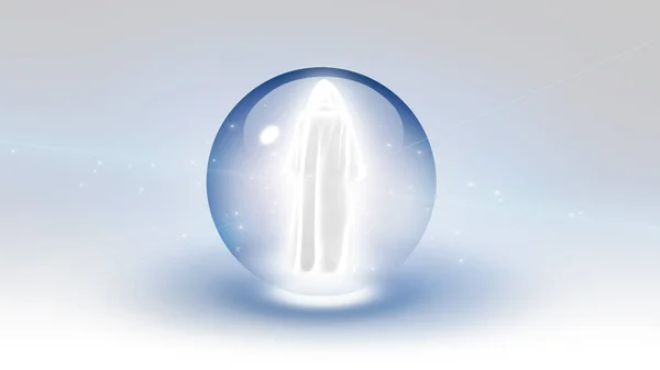 Holy Man Bubble Rendering — Stock Photo, Image