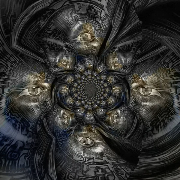 Abstrakter Fraktaler Hintergrund Computergeneriertes Bild — Stockfoto