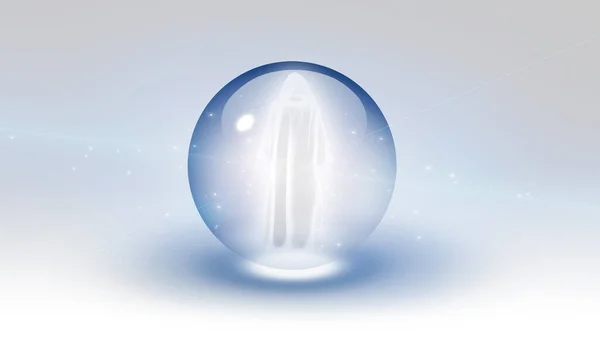 Holy Man Bubble Rendering — Stock Photo, Image