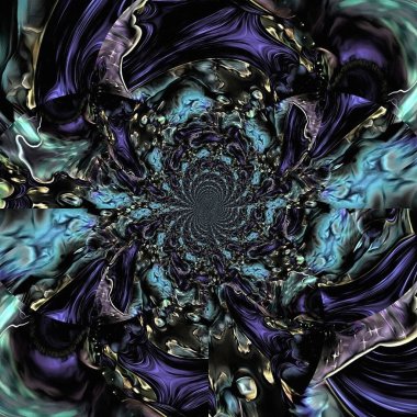 Renkli fraktal kalıplara sahip soyut arkaplan