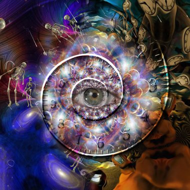 soyut kaotik fraktal esrarengiz arkaplan 