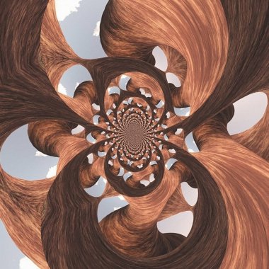 Radyal şekillerin soyut fraktal arkaplanı