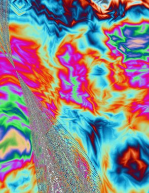 Soyut dijital dalgalar. Modern sanat.