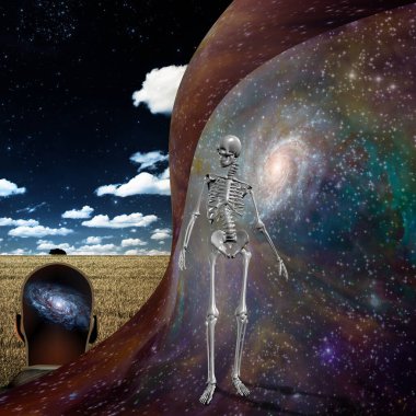 Soyut resim. Meleğin kanatları