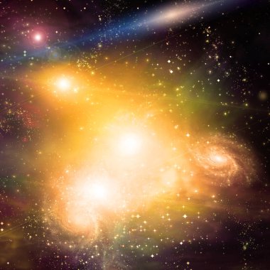 beautiful galaxy in deep space. abstract background with space for your text 