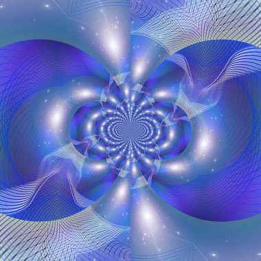 güzel tasarım mavi desen, fraktal illüstrasyon, soyut arkaplan